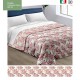 TRAPUNTA INVERNALE MICROFIBRA STAMPATA GIOIA FIORI ROSA 21 LOVELY HOME