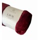 PLAID PILE TINTA UNITA LAVAL EASY HOME BORDEAUX