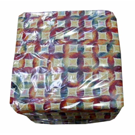 CONFEZIONE 6 PEZZI CUSCINI JACQUARD PER SEDIE ALETTE ILLUSION ROMBI EUROTEX