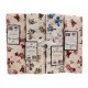 ASSORTITO 4 PEZZI COMPLETO LENZUOLA COTONE MATRIMONIALE DELICATO ROSELLINE HOME SWEET HOME