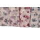 ASSORTITO 4 PEZZI COMPLETO LENZUOLA COTONE MATRIMONIALE DELICATO ROSELLINE HOME SWEET HOME