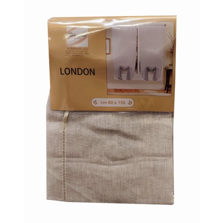 COPPIA TENDINE REGOLABILI TINTA UNITA LONDON BARBERITEX BEIGE