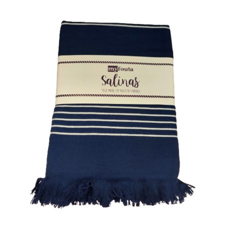 TELO MARE PAREO FOUTA 90X170CM FRANGE SALINAS GITIESSE