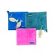 ASSORTITO 6 PEZZI POCHETTE 25X30CM SPUGNA DOUBLE COLOR CALYPSO LOVELY BEACH GITIESSE