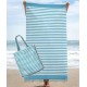 BORSA DA MARE + TELO FOUTA 90X160CM COTONE SPEEDY SGHOME