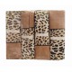 ASSORTITO 4 PEZZI COMPLETO LENZUOLA COTONE MATRIMONIALE DELICATO LEOPARDATO HOME SWEET HOME