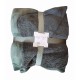 PLAID PILE AGNELLATO MATRIMONIALE TINTA UNITA NEW YORK EASY HOME