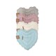 ASSORTITO 4 PEZZI TAPPETO BAGNO SPUGNA CUORE 65CM ANTISCIVOLO LEYLA LOVELY SHABBY GITIESSE