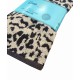 COPPIA SPUGNA ASCIUGAMANO + OSPITE JACQUARD ANIMALIER LEOPARDATO LINEA ORO