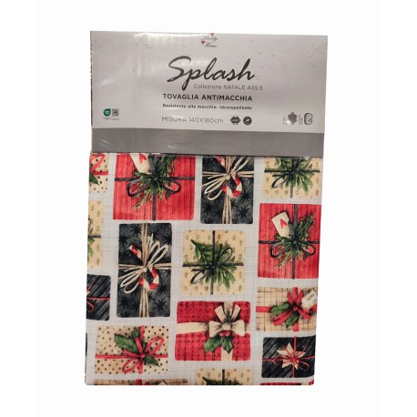 TOVAGLIA ANTIMACCHIA SPLASH NATALE PACCHI REGALO LOVELY HOME