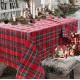 TOVAGLIA MISTO COTONE MIROS NATALE TARTAN LUREX PEZZOLI