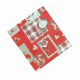 TOVAGLIA COTONE NATALE GNOMI TARTAN PEZZOLI