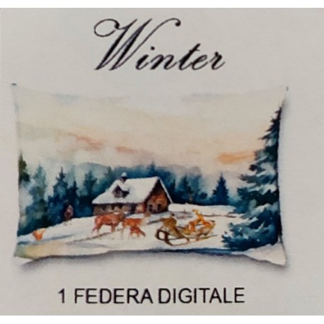 FEDERA CUSCINO COTONE DIGITALE WINTER IMBERTI