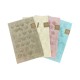 ASSORTITO 4 PEZZI TAPPETO BAGNO ANTISCIVOLO 50X80CM HONEY LOVELY SHABBY GITIESSE