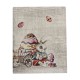 SET ARREDO CUSCINO FODERA CENTRO RUNNER JACQUARD GOBELIN BUNNY EASTER TG RUNNER