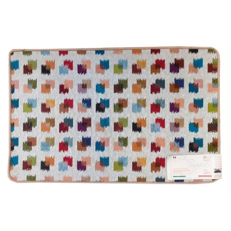 TAPPETO CUCINA JACQUARD GOMMATO ANTISCIVOLO QUADRETTI EG