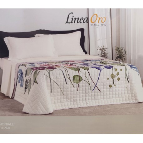 TRAPUNTINO MICROFIBRA MATRIMONIALE DIGITALE INES LINEA ORO