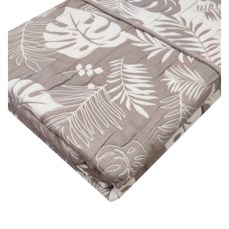 TRAPUNTINO MATRIMONIALE MICROFIBRA JACQUARD DOUBLE FACE HOSO LINEA ORO