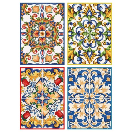STROFINACCI 50X70CM 4 PEZZI COTONE DIGITALE TUALI SGHOME