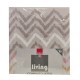 COMPLETO LENZUOLA COTONE ZIGZAG LIVING IMBERTI TORTORA