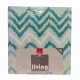 COMPLETO LENZUOLA COTONE ZIGZAG LIVING IMBERTI VERDE