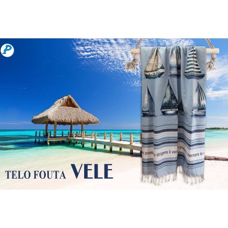 TELO MARE PAREO FOUTA 100X200CM VELE PEZZOLI