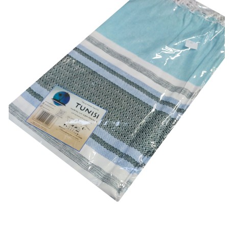 TELO MARE FOUTA 100X190CM FRANGE TUNISI HOME SWEET HOME