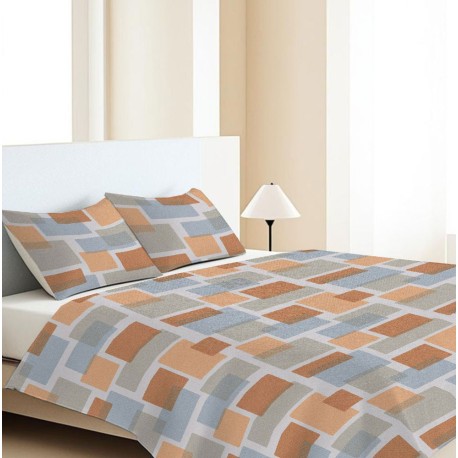 COPRILETTO COTONE PIQUET SQUARE QUADRIFOGLIO