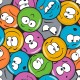 COPRILETTO COTONE PIQUET EMOJI QUADRIFOGLIO