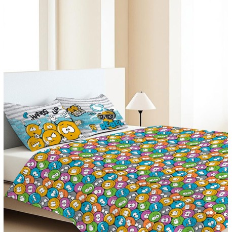 COPRILETTO COTONE PIQUET EMOJI QUADRIFOGLIO