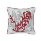 COPPIA FEDERA CUSCINO ARREDO 45X45CM RICAMATO CORAL SGHOME