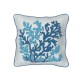 COPPIA FEDERA CUSCINO ARREDO 45X45CM RICAMATO CORAL SGHOME
