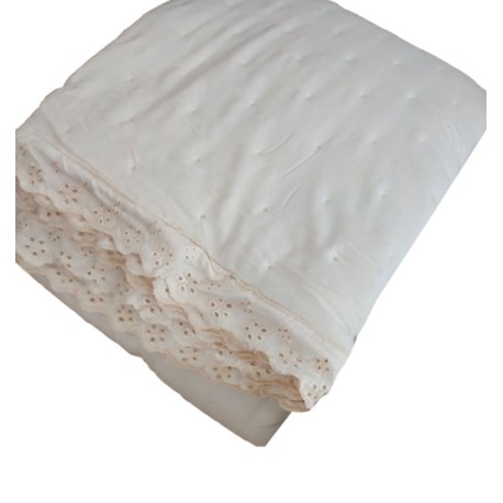 TRAPUNTINO MATRIMONIALE MICROFIBRA VOLANT SANGALLO VANITY GITIESSE