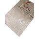 TOVAGLIA ANTIMACCHIA JACQUARD MISTO LINO LINEN FIORI SGHOME