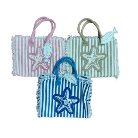 ASSORTITO 6 PEZZI BORSA DA MARE PICCOLA COTONE ESTEREL GITIESSE