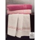 SET 3 ASCIUGAMANO + 3 OSPITE SPUGNA JACQUARD TITANO GABEL