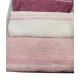 SET 3 ASCIUGAMANO + 3 OSPITE SPUGNA JACQUARD TITANO GABEL