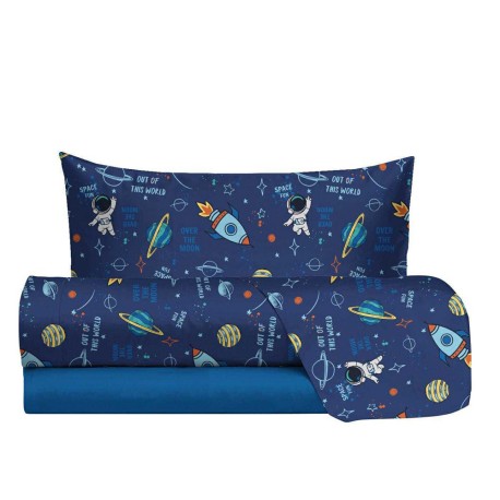 COMPLETO LENZUOLA SINGOLO COTONE SPACE JOLLY HERMET
