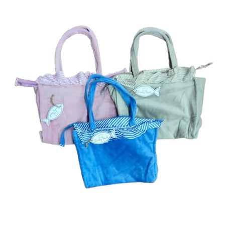 ASSORTITO 6 PEZZI BORSA MARE COTONE SPUGNA COSTA AZZURRA GITIESSE