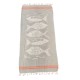 TELO MARE PAREO 90X170CM JACQUARD DOUBLE FACE FRANGE NEMO LINEA ORO