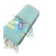 TELO MARE PAREO 90X170CM JACQUARD DOUBLE FACE FRANGE NEMO LINEA ORO