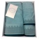 SET SPUGNA ASCIUGAMANO OSPITE TELO DA 3 E DA 5 LOLLY SOPHIE VERDE