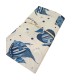 COPRILETTO PIQUET MISTO COTONE PESCI BLU PEZZOLI DOLCE NOTTE