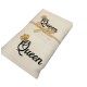 SET SPUGNA RICAMATO ASCIUGAMANO + OSPITE QUEEN PEZZOLI