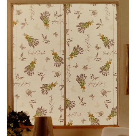 COPPIA TENDINE STAMPATE MIA LAVANDA 1070 DOLCE CASA