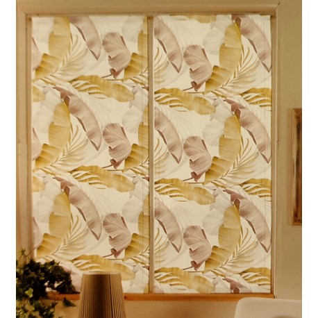 COPPIA TENDINE STAMPATE MIA FOGLIE M12403 DOLCE CASA