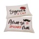 COPPIA FEDERE CUSCINO COTONE SIGNORA MIAMI GIT