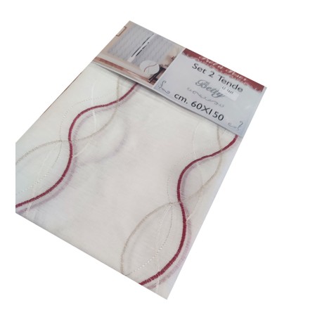 COPPIA TENDE RICAMO BETTY VT