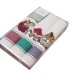 3 PEZZI STROFINACCI COTONE SPIGATO RICAMATO SPIGA UVA VINGI