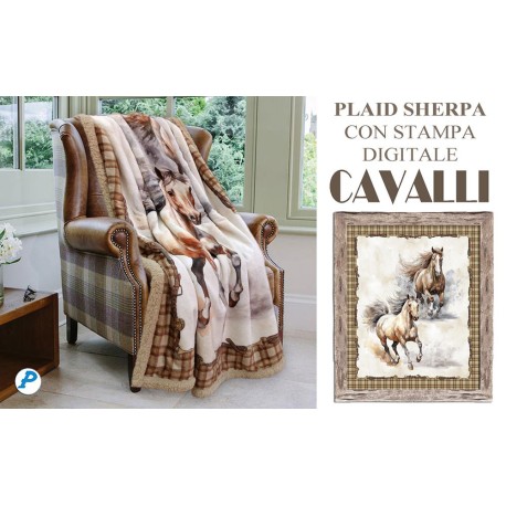 PLAID PILE DIGITALE AGNELLATO 130x170CM CAVALLI PEZZOLI